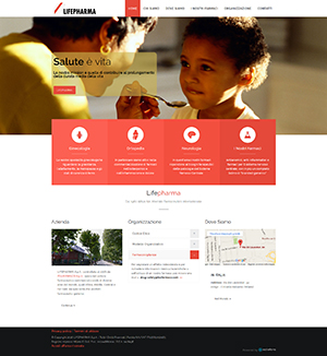 Edisfera realizes the corporate website of Lifepharma